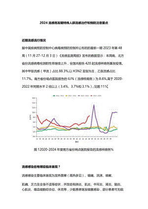 2024流感高发期特殊人群流感治疗和预防注意要点.docx