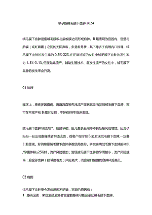 早孕期绒毛膜下血肿2024.docx
