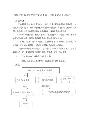 多发性创伤（突发重大交通事故）应急预案及处理流程.docx