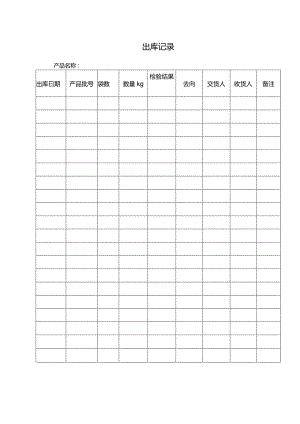 出库记录表（模版）.docx