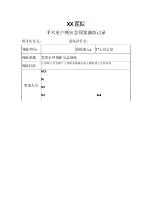 手术室护理应急预案演练记录.docx