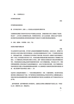 促销方案论文.docx