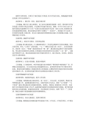 2022年度书记抓基层党建工作承诺书.docx