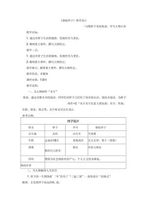 2024年七年级下册名著学习《骆驼祥子》教学设计3.docx