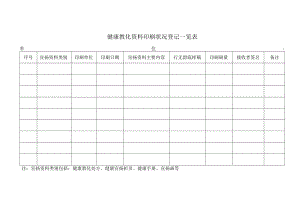 健康教育各种报表.docx