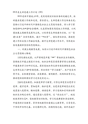 2024年度支部党建工作要点.docx