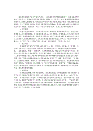 供销社百日安全生产工作总结.docx