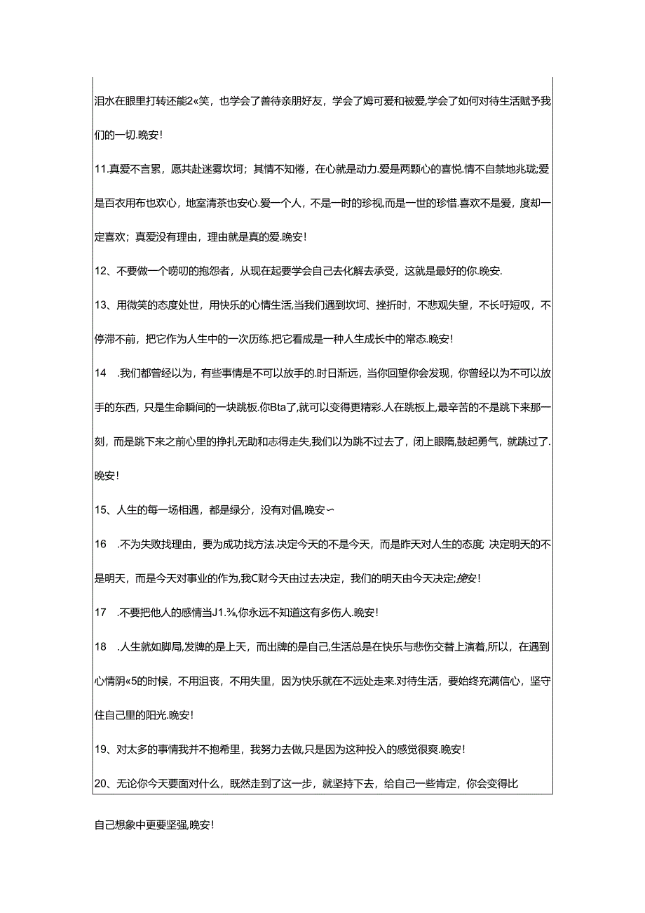2024年年简单的晚安心语微信集锦73句.docx_第2页