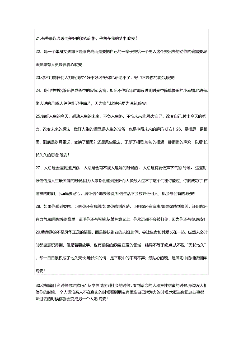 2024年年简单的晚安心语微信集锦73句.docx_第3页