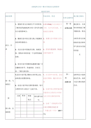 2024年七年级下册名著学习《海底两万里》阅读任务单.docx