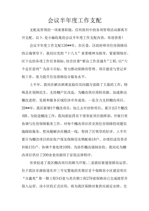 会议半年度工作计划.docx