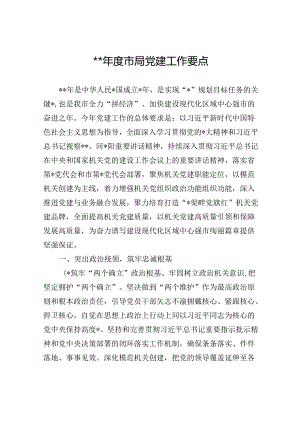 2024年度市局党建工作要点.docx