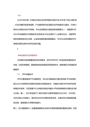 4G5G混合场景下SPN组网关键问题探讨.docx