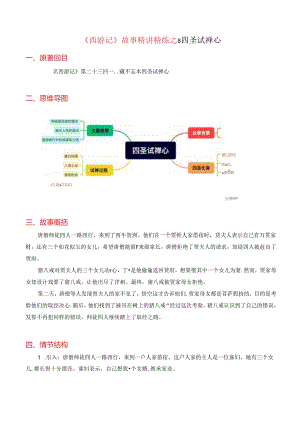 08《四圣试禅心》-《西游记》故事精讲精练.docx