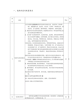 二汽车发动机实训室、创新实训室、汽车旧整车及零部件.docx