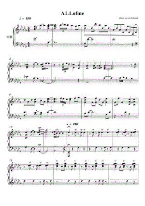 All of me 高清钢琴谱五线谱.docx