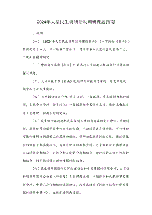 2024年大型民生调研申报指南.docx