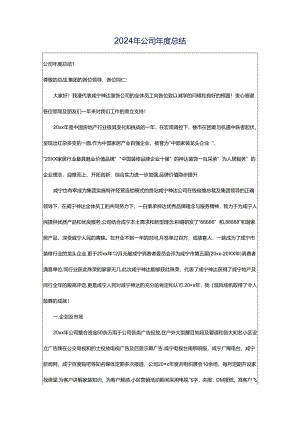 2024年公司年度总结.docx