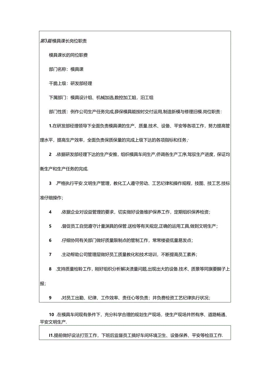 2024年模具保养员岗位职责(共6篇).docx_第3页
