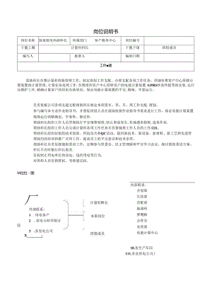 供电公司客户服务中心装表接电科副科长岗位说明书.docx