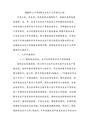 2024年上半年X镇安全生产工作情况汇报.docx