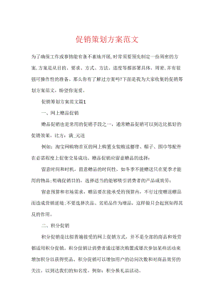促销策划方案范文.docx
