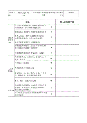 健康教育考核评价标准-新修订.docx