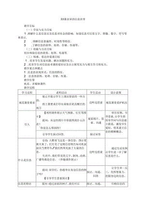 五年级上信息技术教案-奇妙的信息世界_湘科版.docx