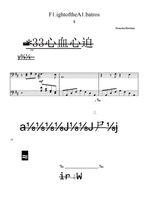 Flight of the Albatross（粉丝投稿） 高清钢琴谱五线谱.docx