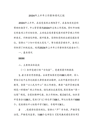 2024年上半年工作整体情况汇报.docx