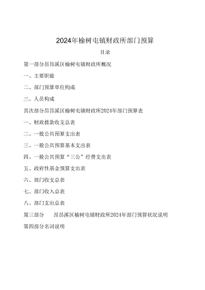 2024年榆树屯镇财政所部门预算.docx
