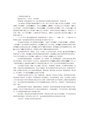 产业聚集区观摩汇报.docx