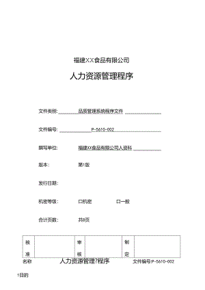人力资源管理程序.docx