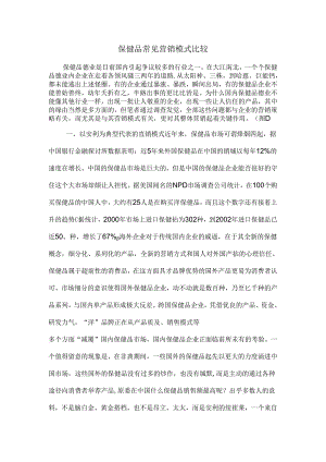保健品常见营销模式.docx