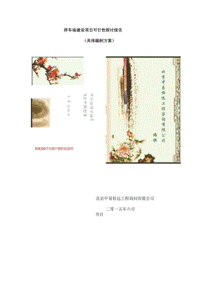 停车场建设项目可行性研究报告(详细编制方案).docx