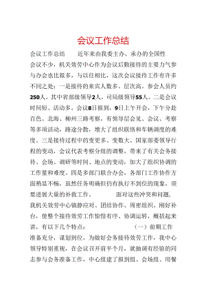 会议工作总结.docx