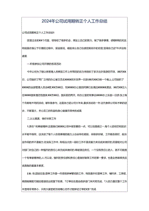 2024年公司试用期转正个人工作总结.docx