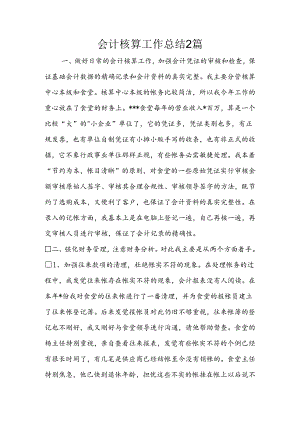会计核算工作总结2篇.docx