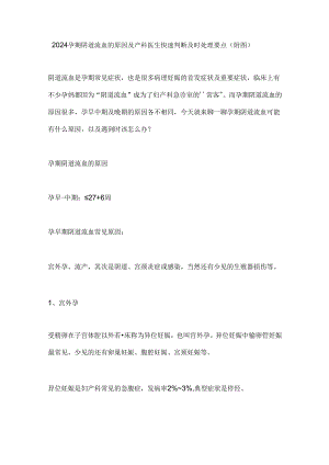 2024孕期阴道流血的原因及产科医生快速判断及时处理要点（附图）.docx