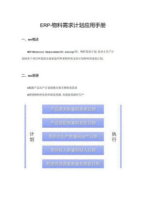 ERP - 物料需求计划应用手册.docx