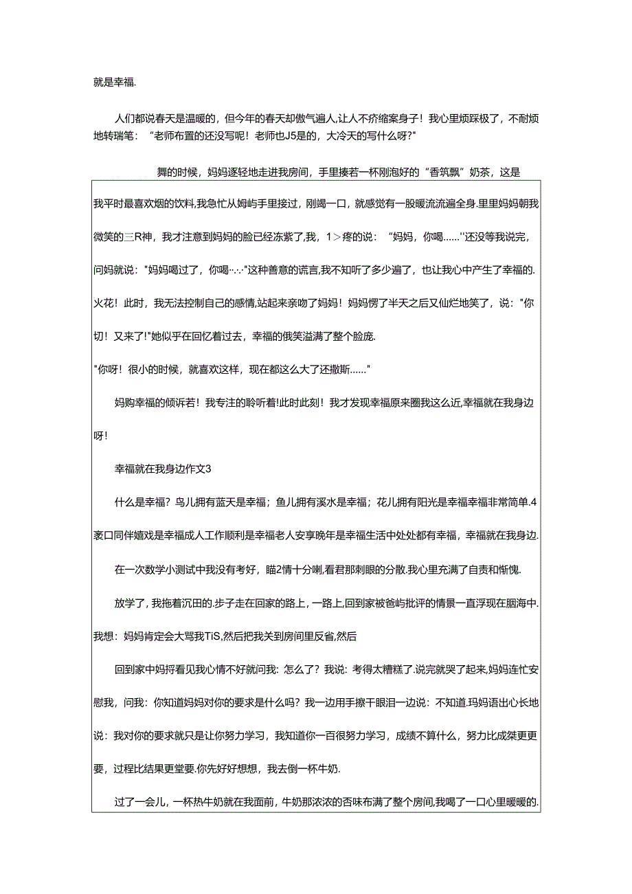 2024年幸福就在我身边作文(精选31篇).docx_第2页
