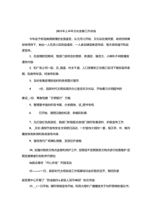 2021年上半年文化发展工作总结.docx