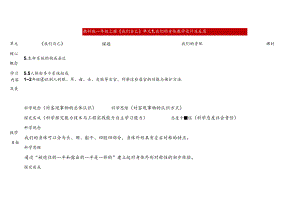 2.1《我们的身体》表格式教学设计 2024一年级上册科学教科版.docx
