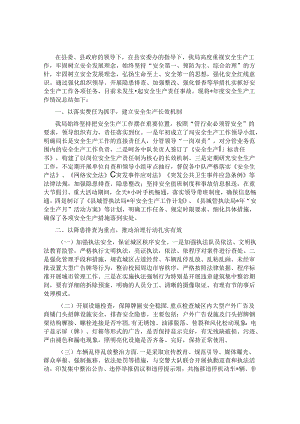 2022年安全生产工作汇报.docx
