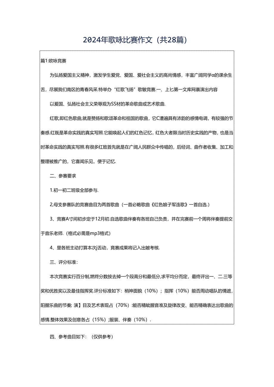 2024年歌咏比赛作文(共28篇).docx_第1页