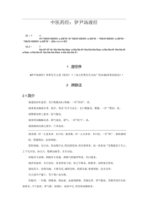 中医药经：伊尹汤液经.docx