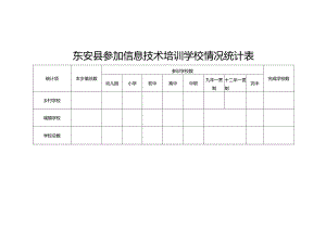 东安县参加信息技术培训学校情况统计表.docx