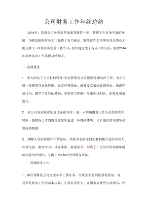 公司财务工作年终总结-文档-14.docx