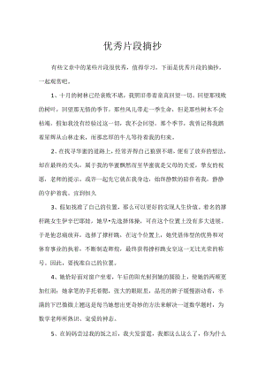 优秀片段摘抄.docx