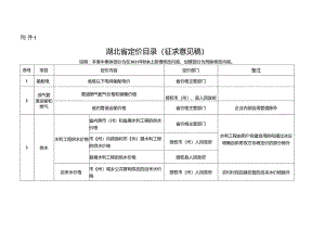 《湖北省定价目录(征.docx